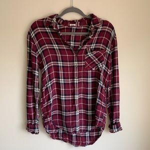 Maroon Lightweight Garage Flannel